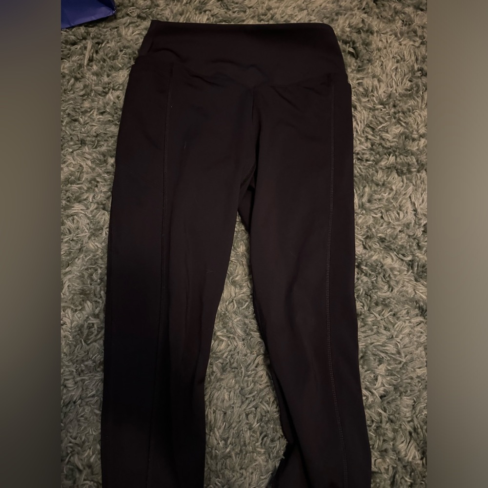black pink leggings